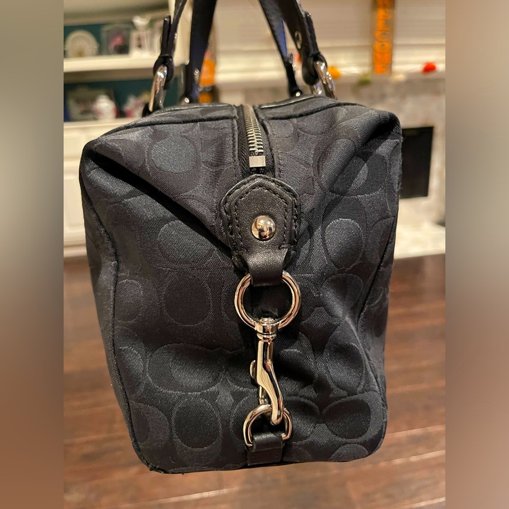 Coach Ashley Signature Satchel In Black. Euc - image 7